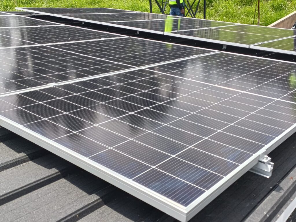 10 Solar Panels installed in Limuru to supply 8kW of energy to a residence