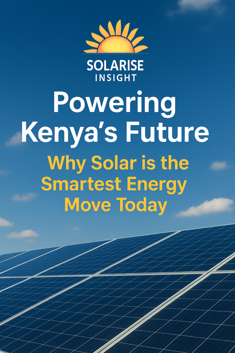 Powering Kenya’s Future: Why Solar is the Smartest Energy Move Today